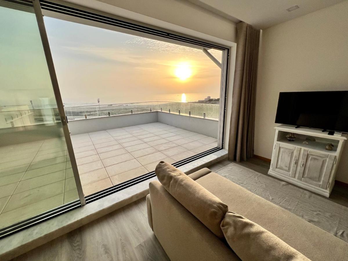 Povoa De Varzim-Sleeps4-Beachfront-Ac-Parking Buitenkant foto